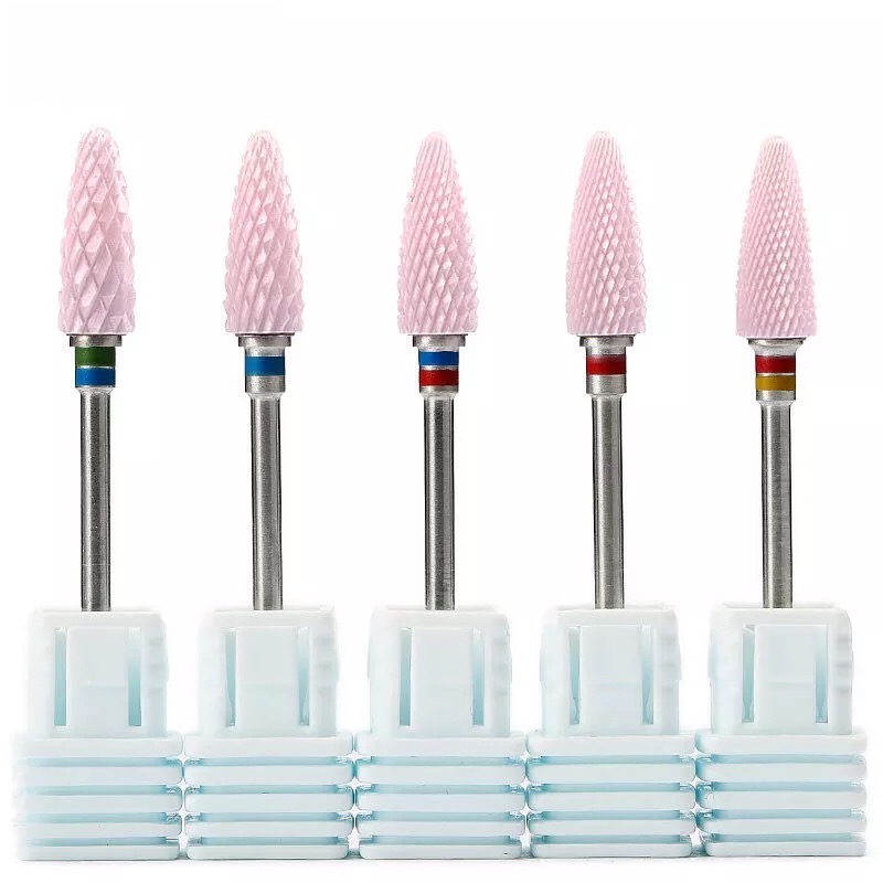 Power Tools Jack - Pink Ceramic Milling Cutters For Manicure,