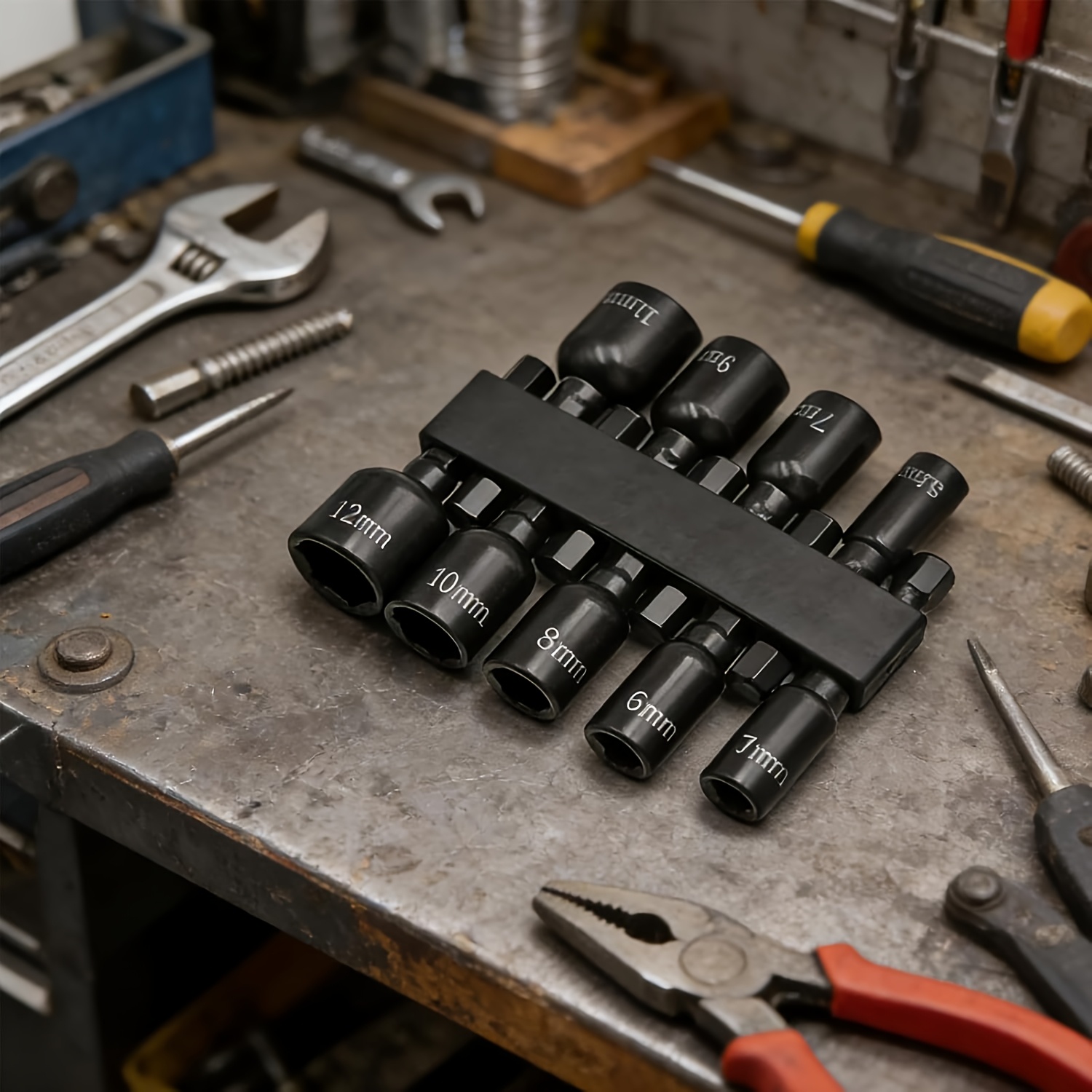 9Pcs Metric Nut Driver Bit Set - Power Tools Used 评论和价格