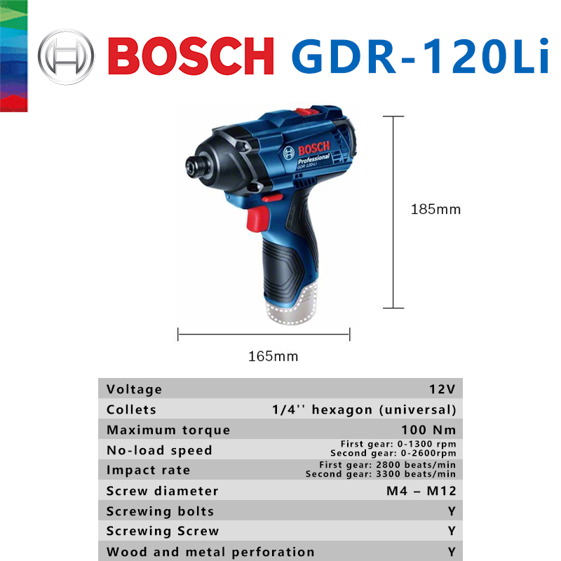 Bosch Original GDR 120-LI Rech - Power Tools Cordless 评论和价格