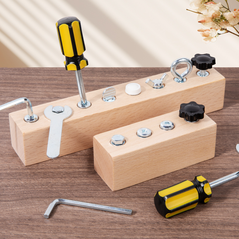 Kids Wooden Screw Nut Disassem - Power Tools Skills 评论和价格