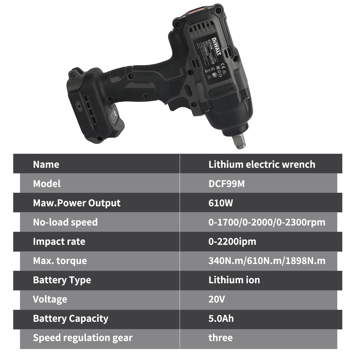DeWalt DCF99M High Torque Brus - Power Tools Used 评论和价格