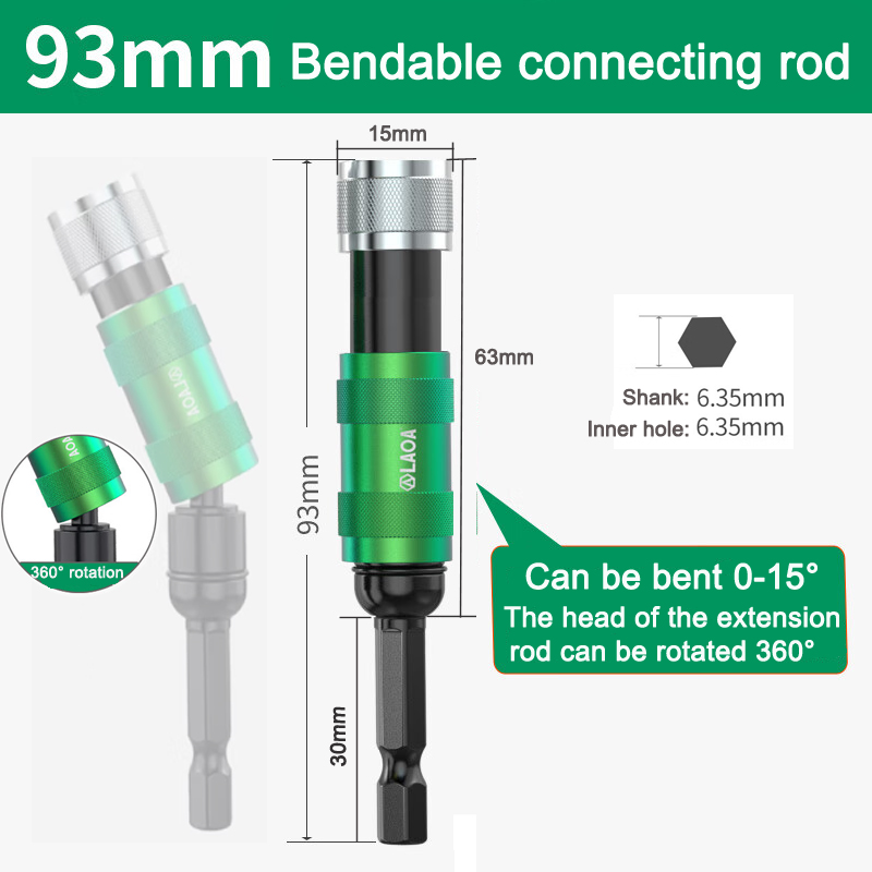 LAOA Screwdriver Bit Adapter E - Power Tools Used 评论和价格